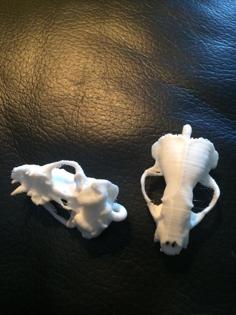 American Badger Skull Pendant 3D Printer Model