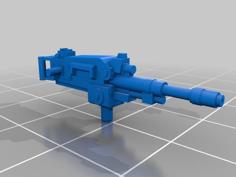 Machine Gun And Auto Grenade Launcher (for 28mm Miniature) 3D Printer Model