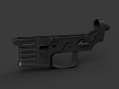 PAAR15 Reinforced (alternative) Lower Receiver. For Printable Ar15 AEG. 3D Printer Model