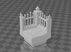 Basic Graveyard Corner (Dungeon Blocks Compatible) 3D Printer Model