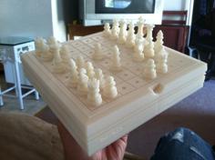 Chess Board With Case 3D Printer Model