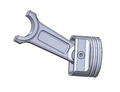 Piston Rod Coat Hook 3D Printer Model