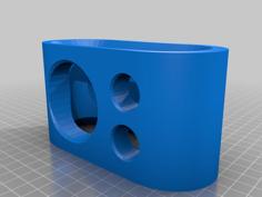 Toothbrush And Toothpaste Holder With Concaved Drainage (remix Of Remix) 3D Printer Model