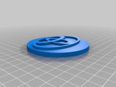 Toyota Logo Wheel Centre Cap (positive) 3D Printer Model