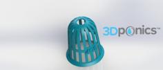 Planter (Round) – 3Dponics Non-Circulating Hydroponics 3D Printer Model