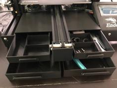 Ender 3 Pro – Dual Double Drawers 3D Printer Model