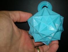 Ice Crystal Holiday Ornament 3D Printer Model