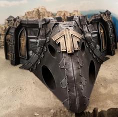 Gothic Spaceship Wreck C Nose 3D Printer Model