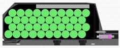 E-Bike Battery Pack For 40 Cells And BMS Ebike 3D Printer Model