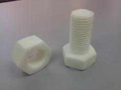 SCREW & NUT 3D Printer Model