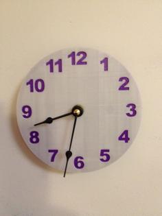 Two Color Clock Face 3D Printer Model