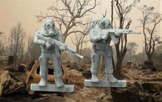 28mm Fallout Enviro Troopers – Wasteland Warriors 3D Printer Model