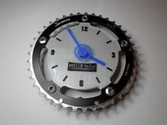 Fahrrad Kettenblatt Wanduhr / Bicycle Chainring Clock 3D Printer Model