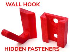 Wall Hook – Hidden Fasteners 3D Printer Model