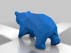 Panda Bear – Geometric Lowpoly Bear 3D Model 3D Printer Model