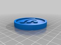 NFC Wifi Icon 3D Printer Model