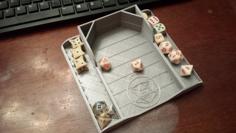 Dice Throwing Tray V 2.0 3D Printer Model