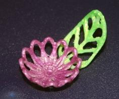 Daily Earring #58: Lake Flower 3D Printer Model