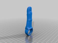 Middle Finger Ring (Fuck You Ring?) 3D Printer Model