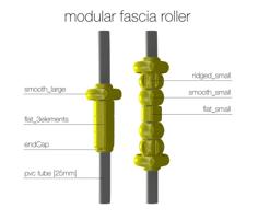 Modular Fascia Roller 3D Printer Model