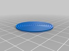 Concentric Circle Test 3D Printer Model