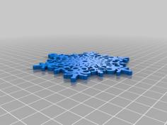 Snowflake Number 1 3D Printer Model