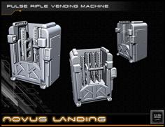 Pulse Rifle Vending Machine – 28-32mm Gaming – Novus Landing 3D Printer Model