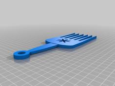 Flower Comb (Pick) 3D Printer Model