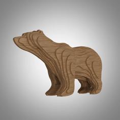 Polar Bear 3d Puzzle 3D Printer Model