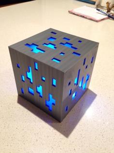 Minecraft Diamond Ore Lamp 3D Printer Model