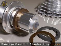 Shimano Cassette Adapter Ring (for 6-11 Speed Sprockets) 3D Printer Model