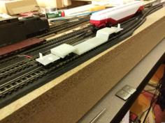 8 Axle Flat Car In N Scale 3D Printer Model