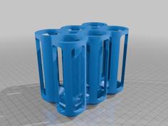 50mL Falcon Tube Rack X6 3D Printer Model