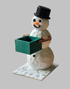 Snowman With Box 3D Printer Model