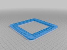 Crochet/Knitting 10cm Tension Square 3D Printer Model