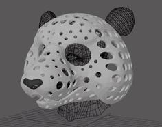 Fursuit- Or Puppet-head Base – Version 82 – Panda 3D Printer Model