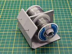 Solder Iron Spool Holder For 35mm And 65mm Spools 3D Printer Model