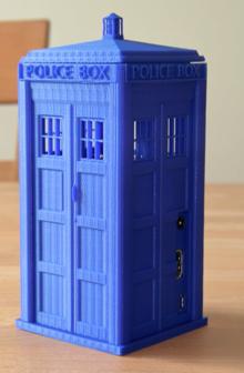 TARDIS Case With Removable Top For Raspberry Pi 2/3 3D Printer Model