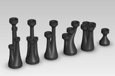 Turret Chess Set 3D Printer Model