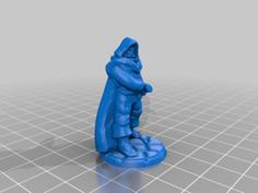 Human Male Barbarian 3D Printer Model