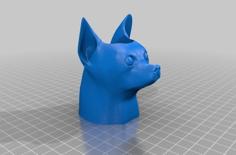 Chihuahua Penholder 3D Printer Model