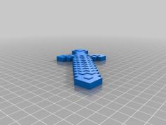 Minecraft Sword (with Surface Texture) 3D Printer Model