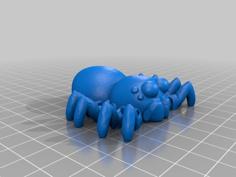 Cute Spider With Big Eyes 3D Printer Model