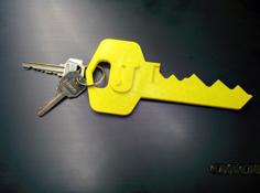 Biggest Key Keychain 3D Printer Model