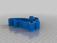 Godzilla Cookie Cutter 3D Printer Model