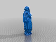 Virgin Standing At The Child 3D Printer Model