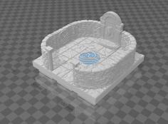 Basic Water Shrine (Dungeon Blocks Compatible) 3D Printer Model