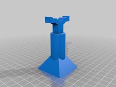 Jack Stand (one Pc. 60mm Tall) 1:10 Scale 3D Printer Model