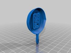 PlayerUnknowns: BATTLEGROUNDS Frying Pan Skillet Keychain 3D Printer Model