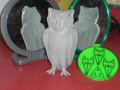 Horned Owl 3D Printer Model